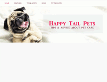 Tablet Screenshot of happytailpets.com